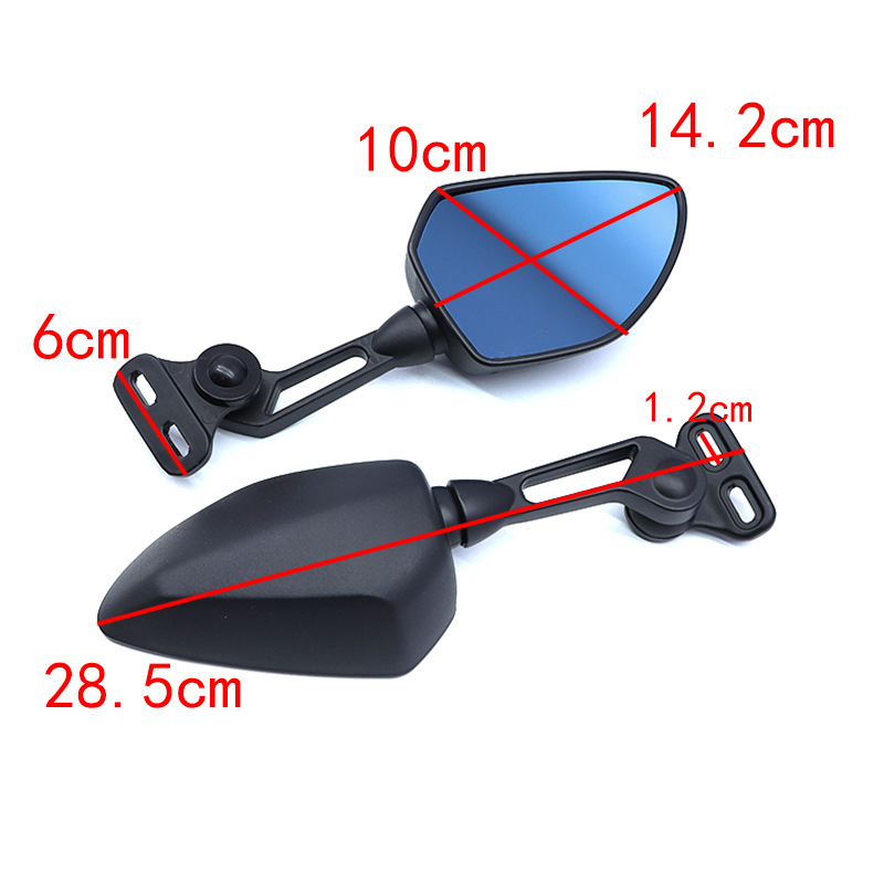 Moxin Is Suitable for Imitation Racing Motorcycles Cbr Gsx250R Gsxr Modified Rearview Mirror Cross-Border Sports Car Reflector