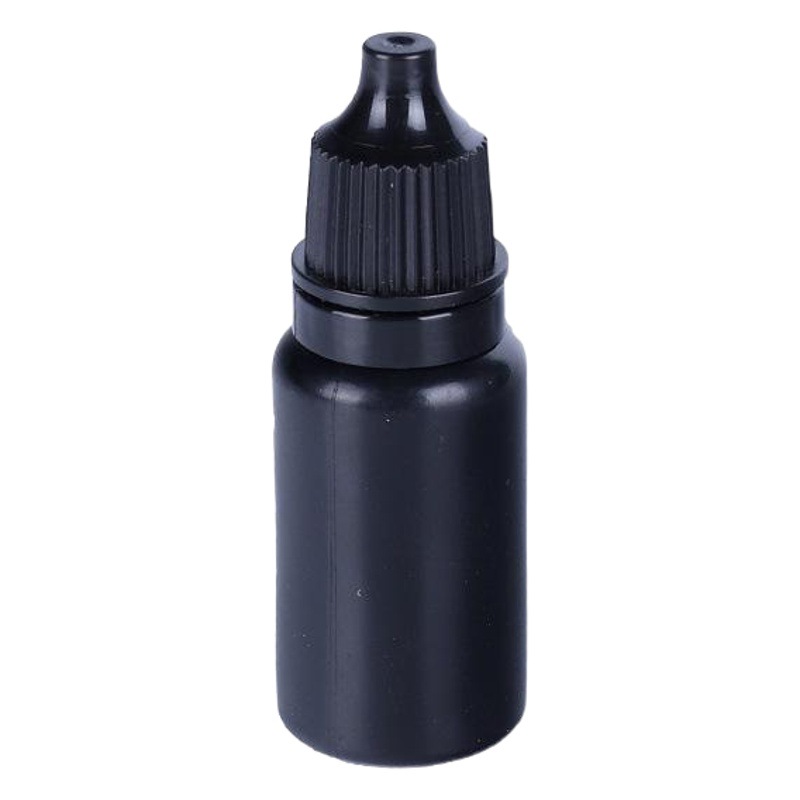 En stock botella de plástico 10ml botella negra a prueba de luz sub-botella de gota líquida 5ml sub-botella de aceite esencial