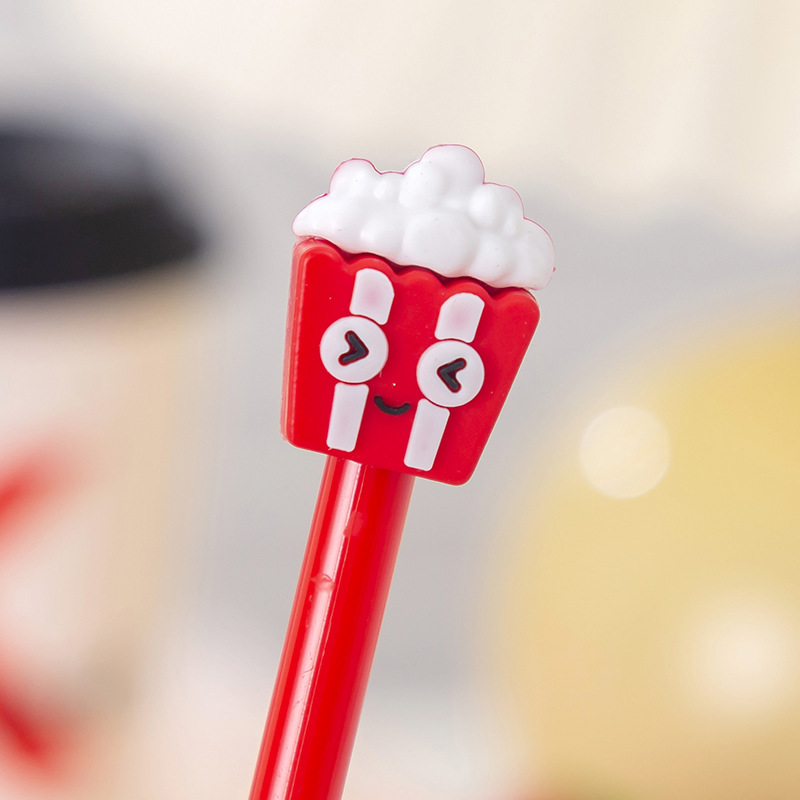 Lindo creativo de comida rápida hamburguesa Helado Gel Pen estudiante papelería al por mayor junio 1 final regalo Navidad
