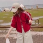 宽松春季立领蕾丝短外套