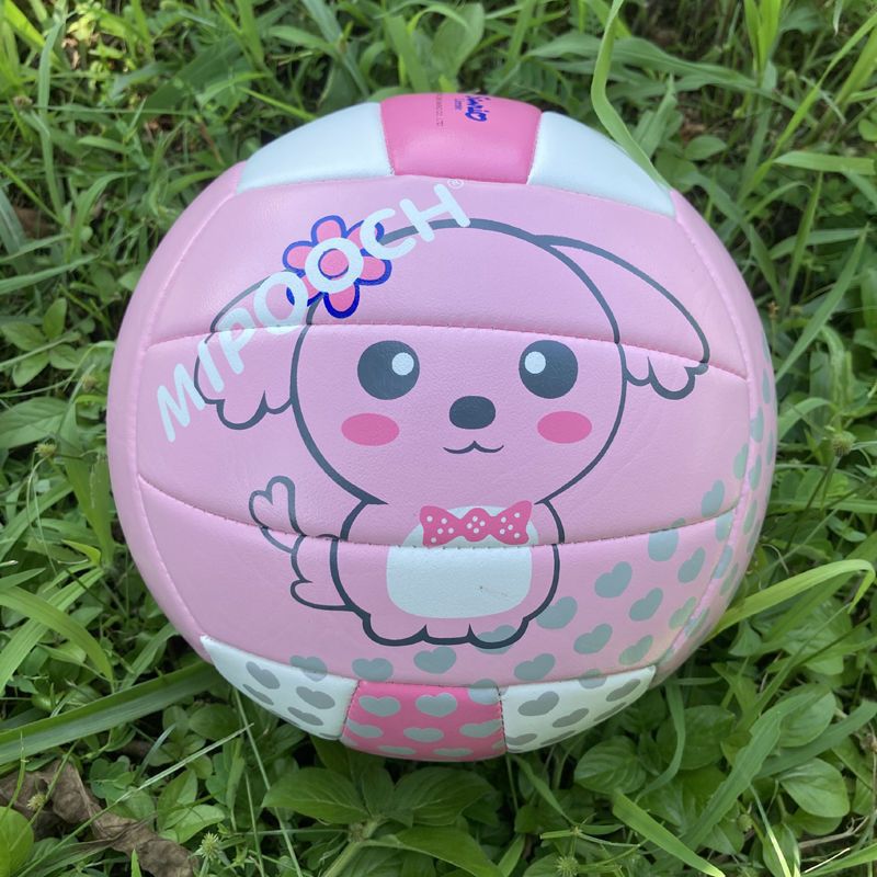 Mibao Dog Pink Kindergarten Special Preschool High Elasticity Does Not Hurt Hands Children's No. 4 Volleyball Leather Racket Ball