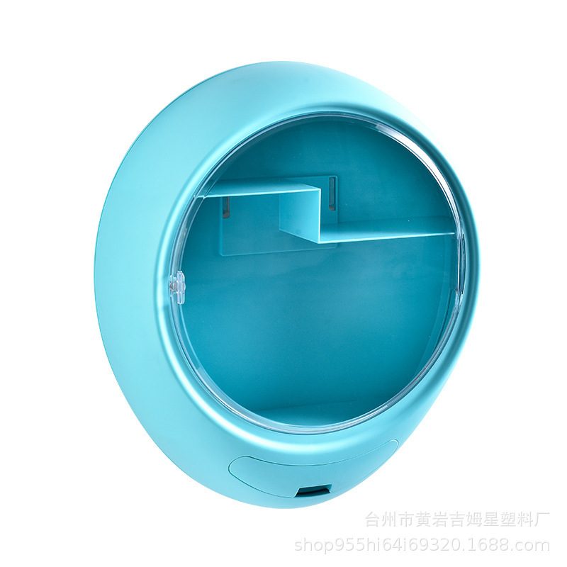 多機能壁掛け化粧品収納棚トイレ穴なしスキンケア棚防水防塵ボックス|undefined