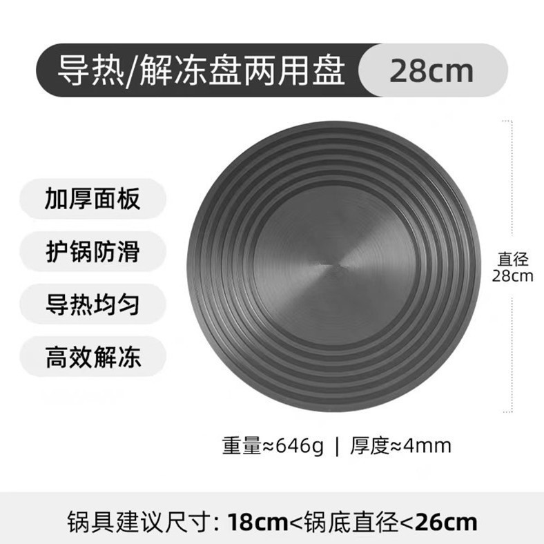 国境を越えたアルミニウム製急速解凍プレート 家庭用ガスコンロ用熱伝導プレート 焦げ付き防止 多機能ガスコンロ用熱伝導プレート|undefined