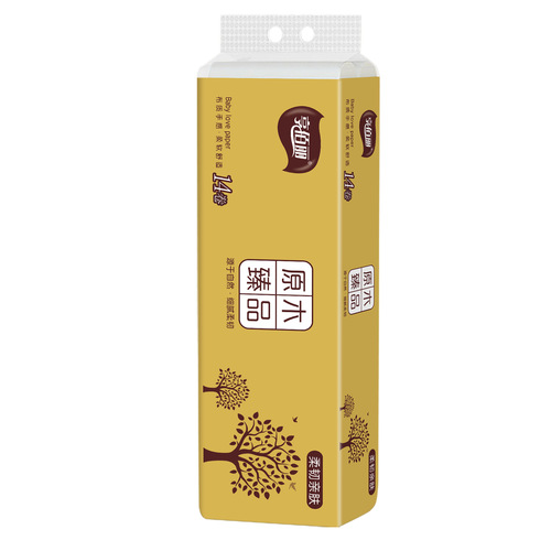 98 Rolls of Wood Pulp Toilet Paper Wholesale Bathroom Tissue Small Roll Commercial Paper Towels
