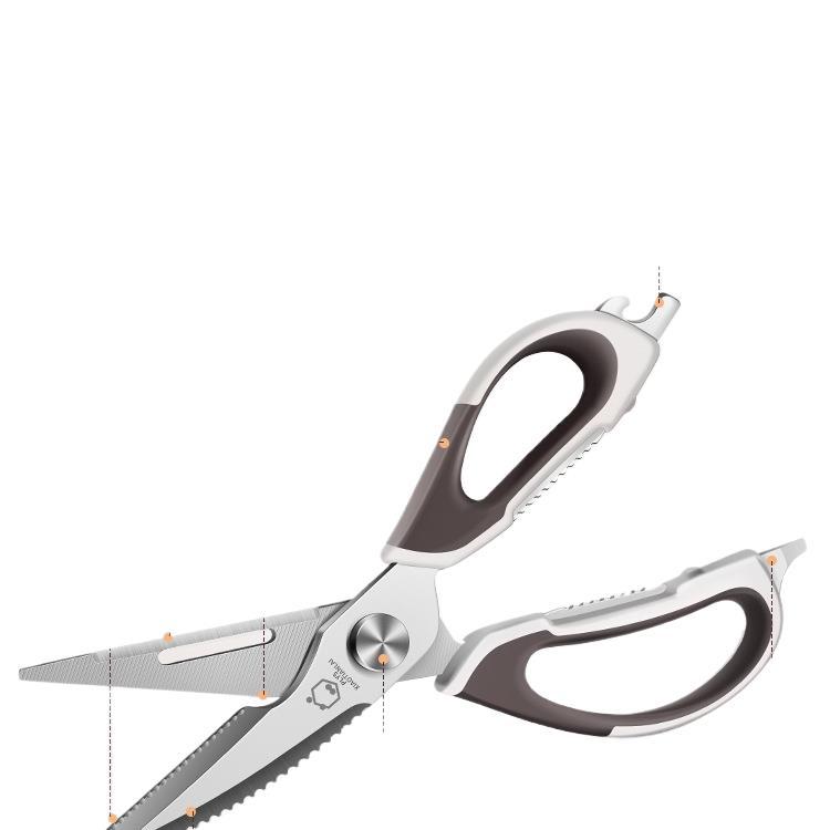 독일 수입 스테인레스 스틸 가위 주방 치킨 뼈 가위 가구 다기능 바베큐 식품 가위 화가 다른