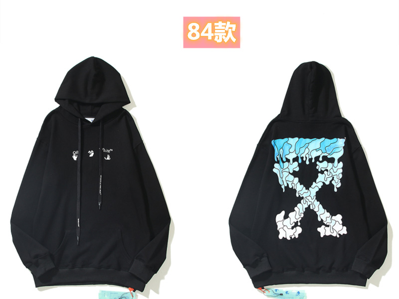 Marca de moda offwhite graffiti religioso pintura al óleo impresión de flecha hombre y mujer suelta OW pareja alta calle hoodie abrigo