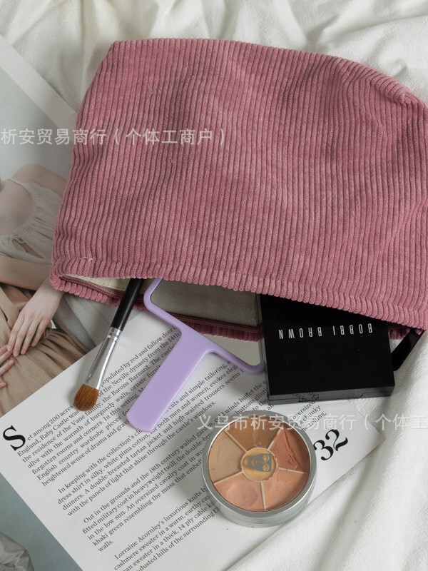 Etsy個性化刺繍コーデュロイ化粧バッグ携帯洗面バッグ大容量メイク直し小銭携帯バッグ|undefined