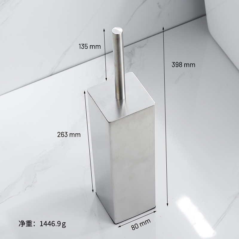 304ステンレス製トイレブラシ、床置き式浴室トイレ用、防臭、死角なしの清掃セット|undefined