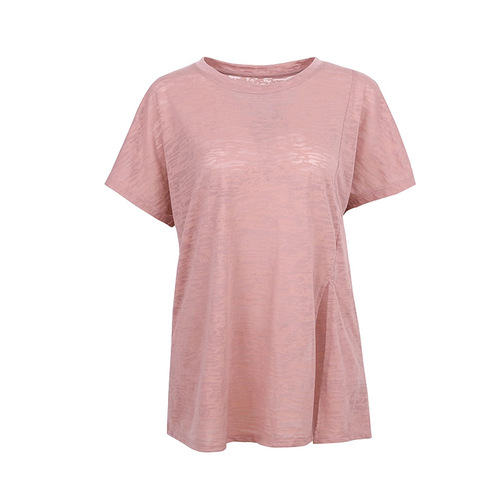 2024 loose blouse sports tops lightweight yoga clothes quick-drying running slimming short-sleeved T-shirt fitness clothes for women