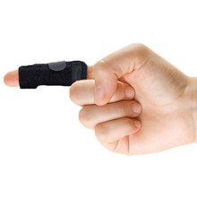 specially designed finger splint with finger brace support