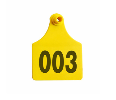 Etiqueta de oreja extra grande de ganado amarillo (001-100)