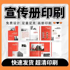 画册印刷厂企业宣传册产品图文说明书PB画集打印方迪快印烫金工艺