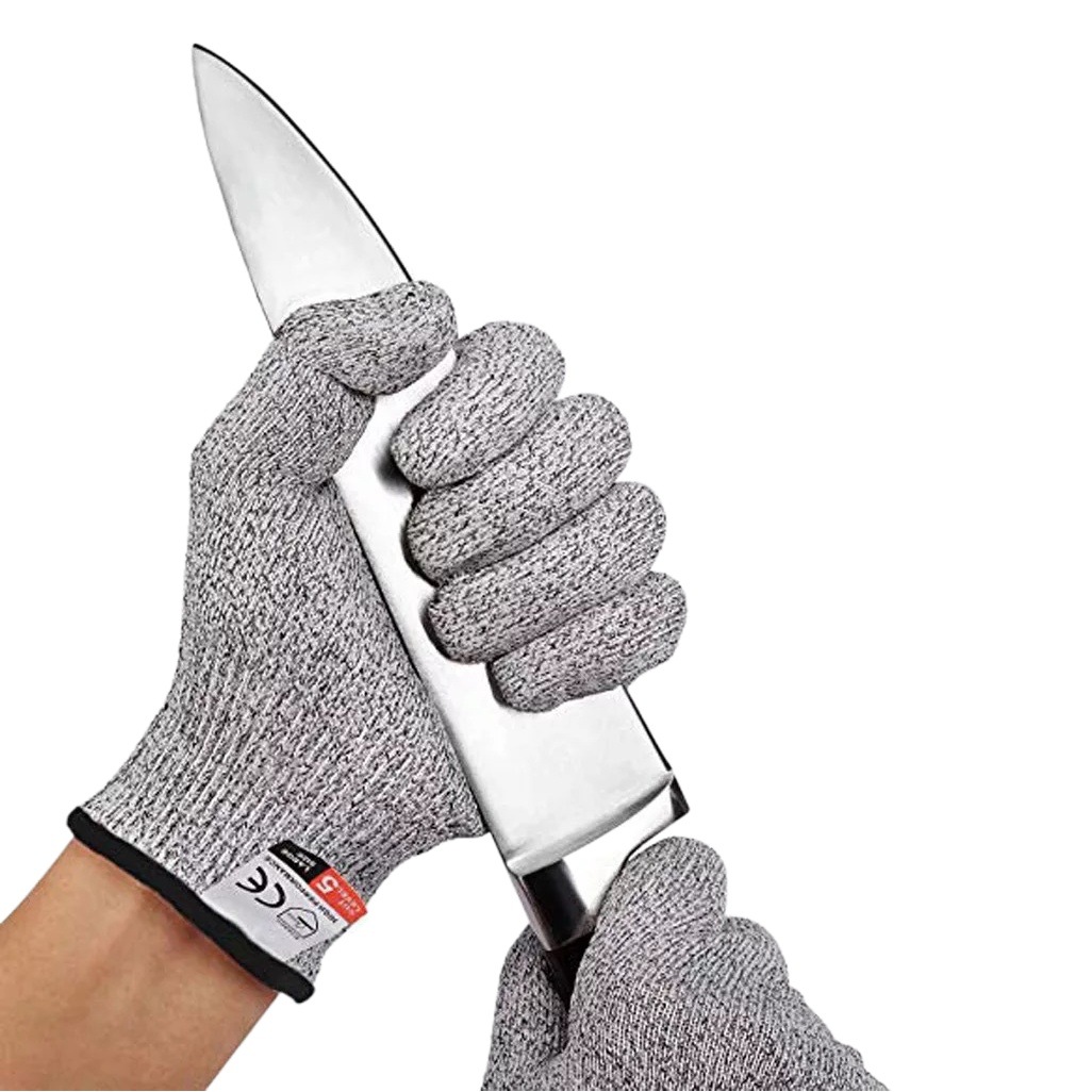 Spot Nivel 5 HPPE Guantes resistentes a los cortes Guantes de protección de jardinería de cocina Guantes resistentes a los cortes tallados en carpintería para niños