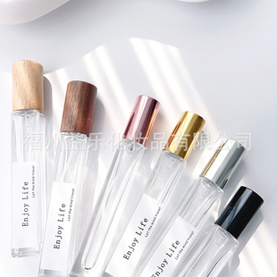 in stock screw press perfume bottle 10 ml small capacity glass empty bottle spray bottle sample replacement portable