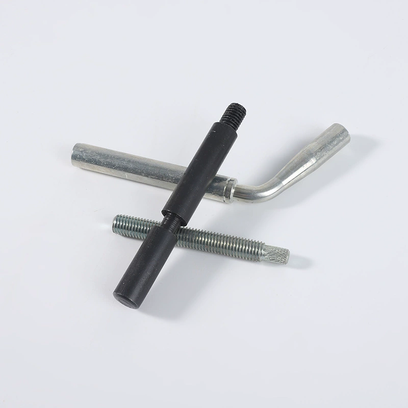 Оптовая продажа производителя обработка деталей станков оцинкованный винт с накаткой короткий винт L-образный гибочный стержень оправка черного цвета