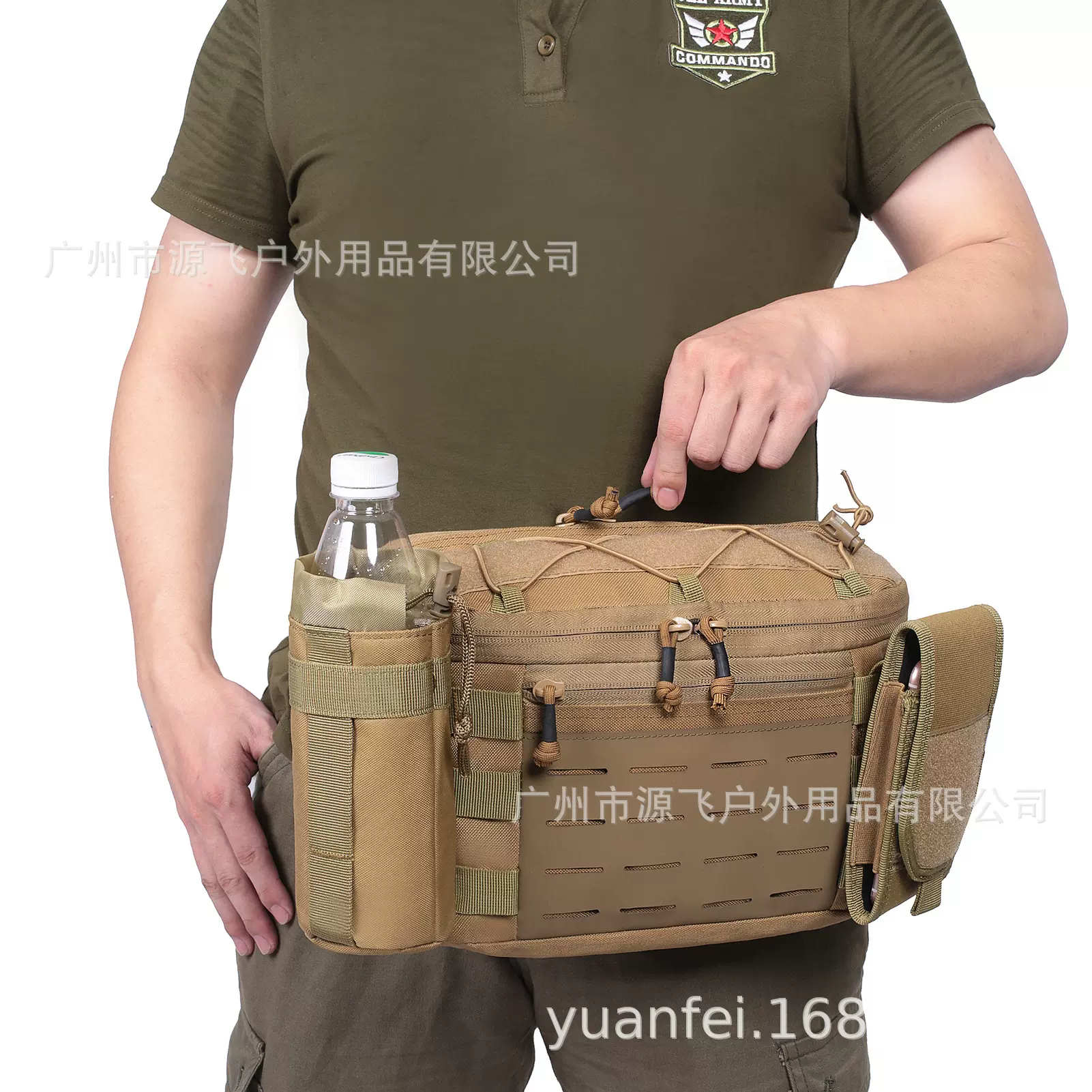 GZYF新款男士腰包战术多功能胸包 男户外运动防水男士斜跨包