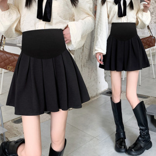 Tmall quality new spring and autumn fashion Sanzhai twisted Roman pregnant women fashion pleated skirt belly support skirt