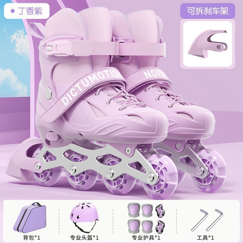Girls' Roller Skates, Children's Beginner Roller Skates for Girls and Boys, Inline Skates, Professional Adult Roller Skating, Roller Skate Supply Chain