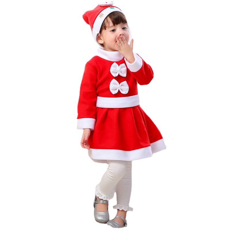 クリスマス子供服男の子女の子コスチューム演技服幼稚園服クリスマスコスチュームサンタクロース|undefined
