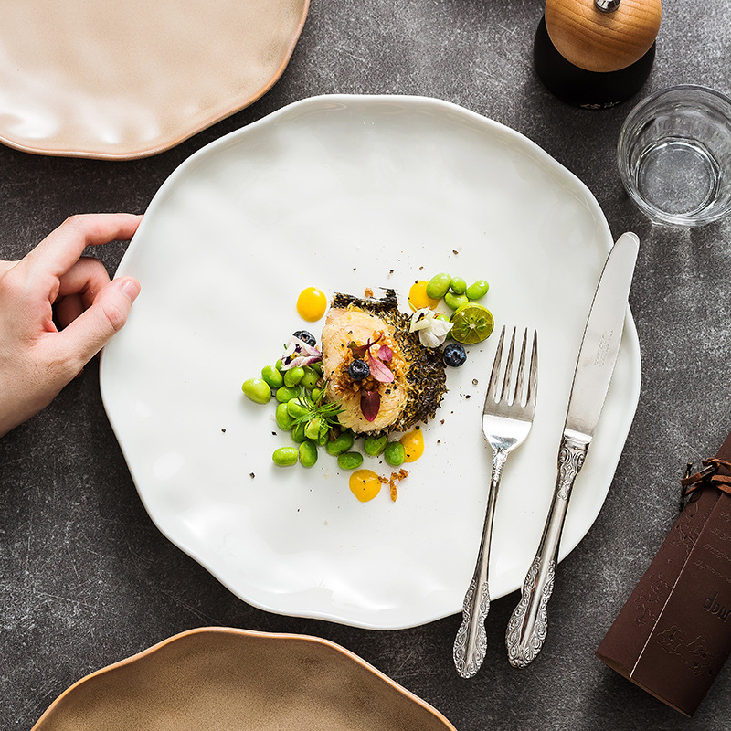 Manufacturer's new Japanese dish suit household tableware combination vintage tableware housewarming dining Bowl hotel ceramic plate