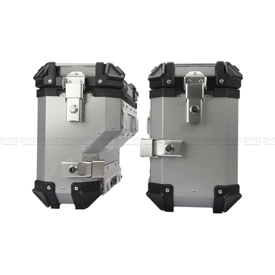 aluminum alloy – Motorcycle trunk - 35l-left-hide-box-silver