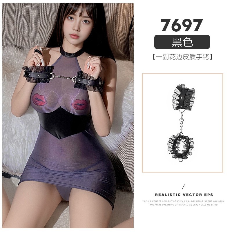 재미있는 속박 조절 가능한 레이스 수갑 7697