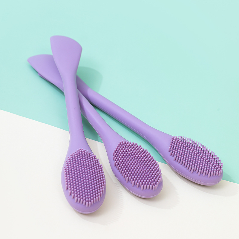 Cepillo de máscara cepillo de silicona relleno de la piel cepillo de película de barro máscara herramienta traje de doble cabeza película de barro salón de belleza cepillo especial