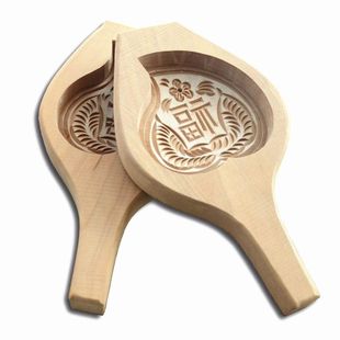 Futao Green Rice Cake Mooncake Steamed Bun Rice Cake Pastry Flower Stamp Wooden Mold Zhao