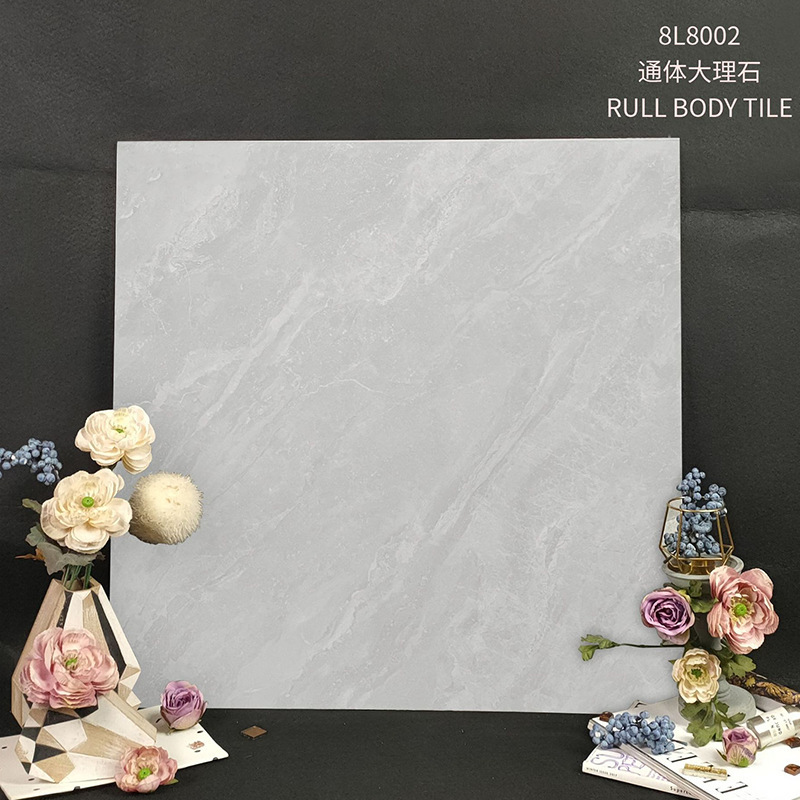 佛山工場濃い色の客間床タイル通体大理石タイル800x800灰色滑り止め金剛床タイル|undefined