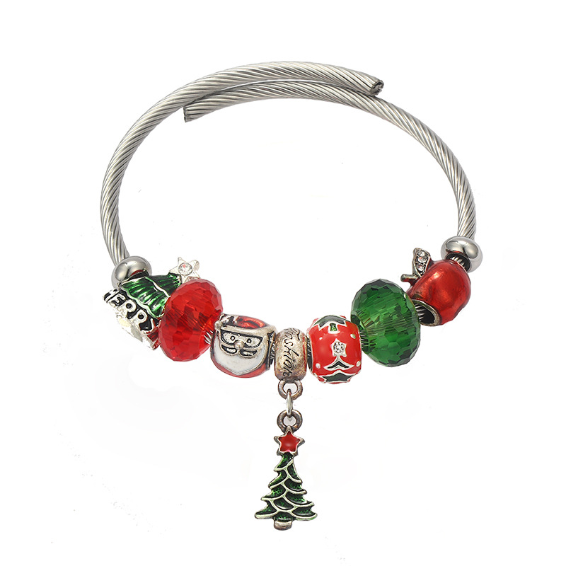 Fashion Christmas Tree Copper Bracelets 1 Piece