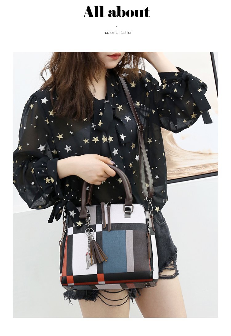 New style four-piece handbag set, European and American handbag, women's trend single-shoulder cross-border wholesale, women's bag consignment, crossbody bag undefined