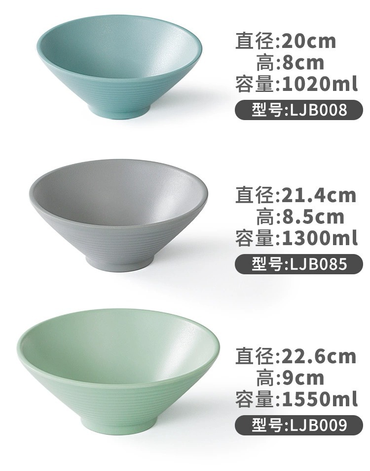 北欧风餐具密胺面碗塑料大碗仿瓷大汤碗面馆汤粉汤面麻辣烫碗商用详情17