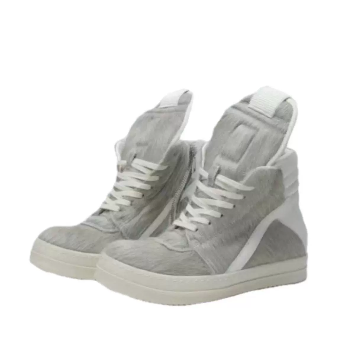 Высокие и низкие кроссовки (Rick Owens) верх из лошадиного волоса, платформа, размеры 36–48