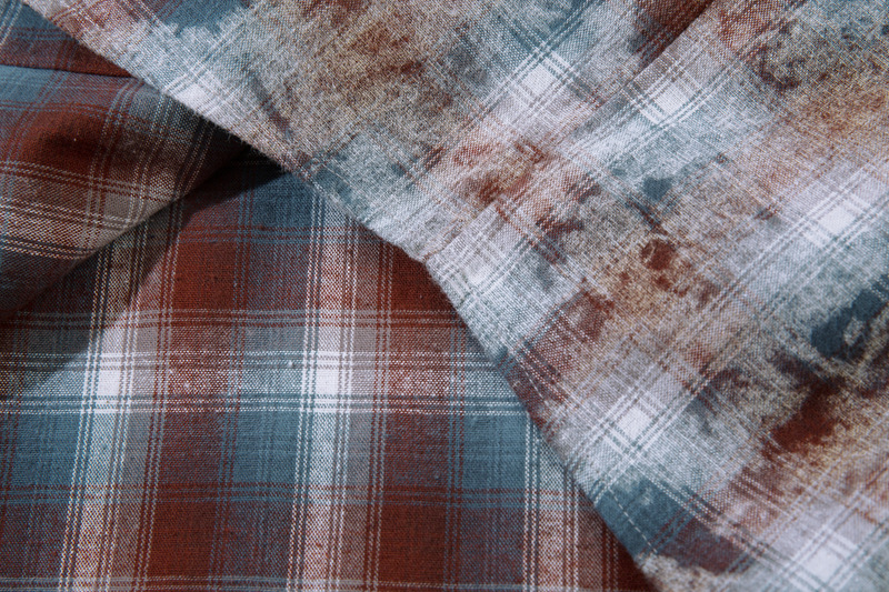 Herrenbekleidung Street Vintage Tie-Dye Plaid Loose Shirt Trendy Brandneues Jugend Casual All-Match-Shirt_voghion.com