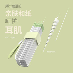 【Dropshipping】Earlobe Care Solution Pig Earlobe Cleaning Thread Ear Stud Cleaner Ear Detergent Plug Prevent Odor