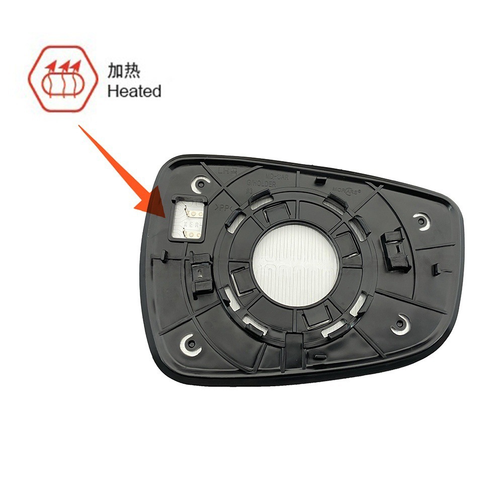 87611/21-1R000, suitable for ACCENT 2011-2016 rearview mirror lens / heated