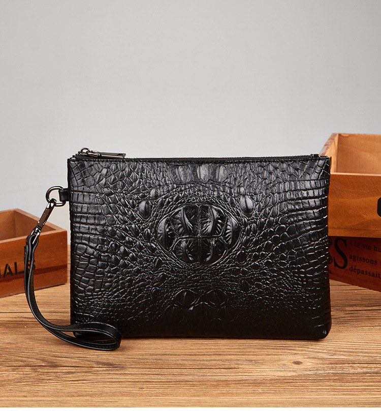 2025 Nei Krokodil Aktentasch fir Männer - Héichqualitativ PU Lieder Clutch Tasch, Moud Grousskapazitéit Organizer Tasch, Trendy Handtasch fir jonk Professioneller_voghion.com
