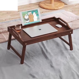 Japanese-Style Small Tea Table for Bed, Bedroom Small Coffee Table, Simple Kang Table, Bay Window Table, Balcony Tatami Foldable Low Table
