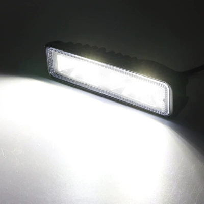 Car Daytime Running Lights Led Work Lights Off-Road Vehicle Modified Light Bar with Reflector Cup Super Bright Ground Lighting 16 Lights Smd (İşçi projektorları) - single-pack-white-box-white