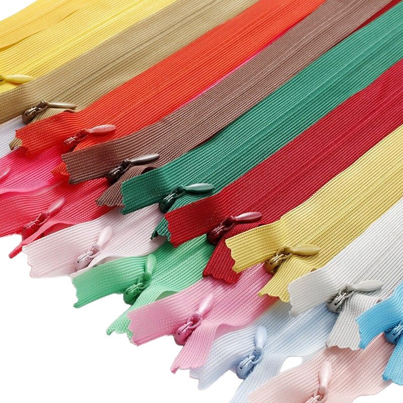 In-Stock Manufacturer's High-End Invisible Zipper, Size 345 # Mesh Edge Invisible Water Drop Head Zipper Dress Evening Gown Pillow