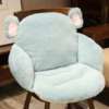 Elephant-rabbit fur cushion