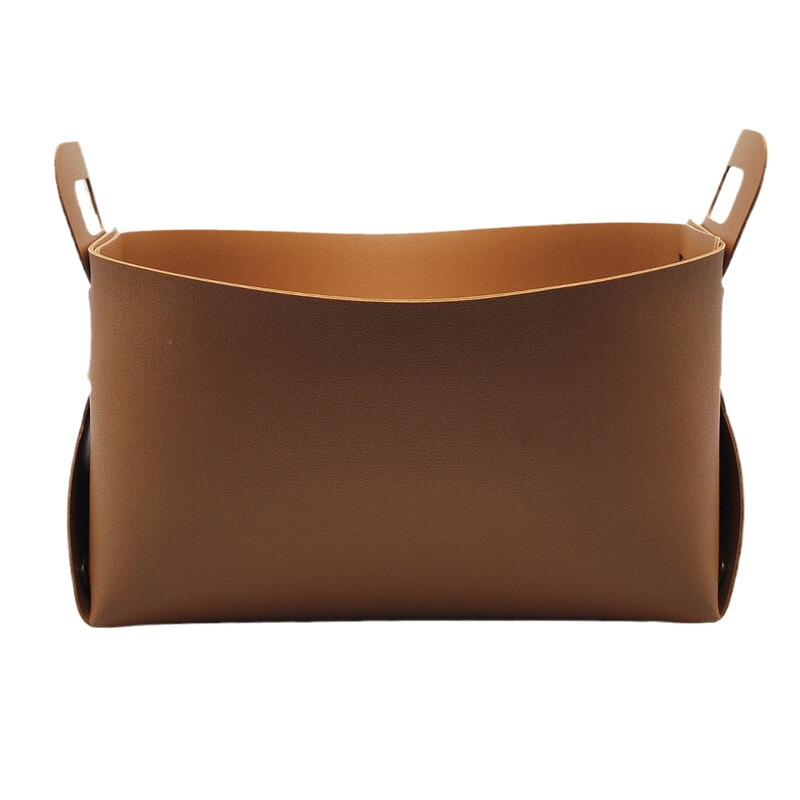 Household simple PU double-sided leather INS Nordic style sundries snack jewelry underwear storage box storage box multi-color