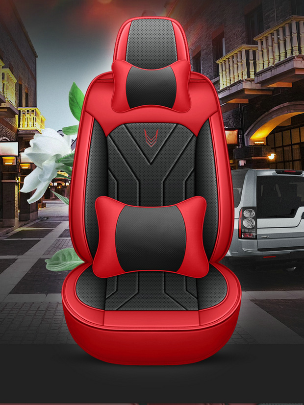 Cross-border Four Seasons Universal Car Seat Cover Car Cushion Napapi Full Surrounding Seat Cushion Perforated Wear-resistant Five Seats