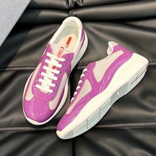 1:1原盒1:1原盒新款牛皮拼接帆布休闲板鞋外贸男鞋广州高端货