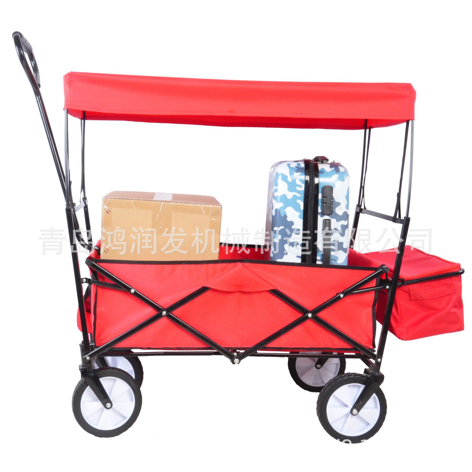 四折营地车野营便携折叠小推车大容量户外露营车
