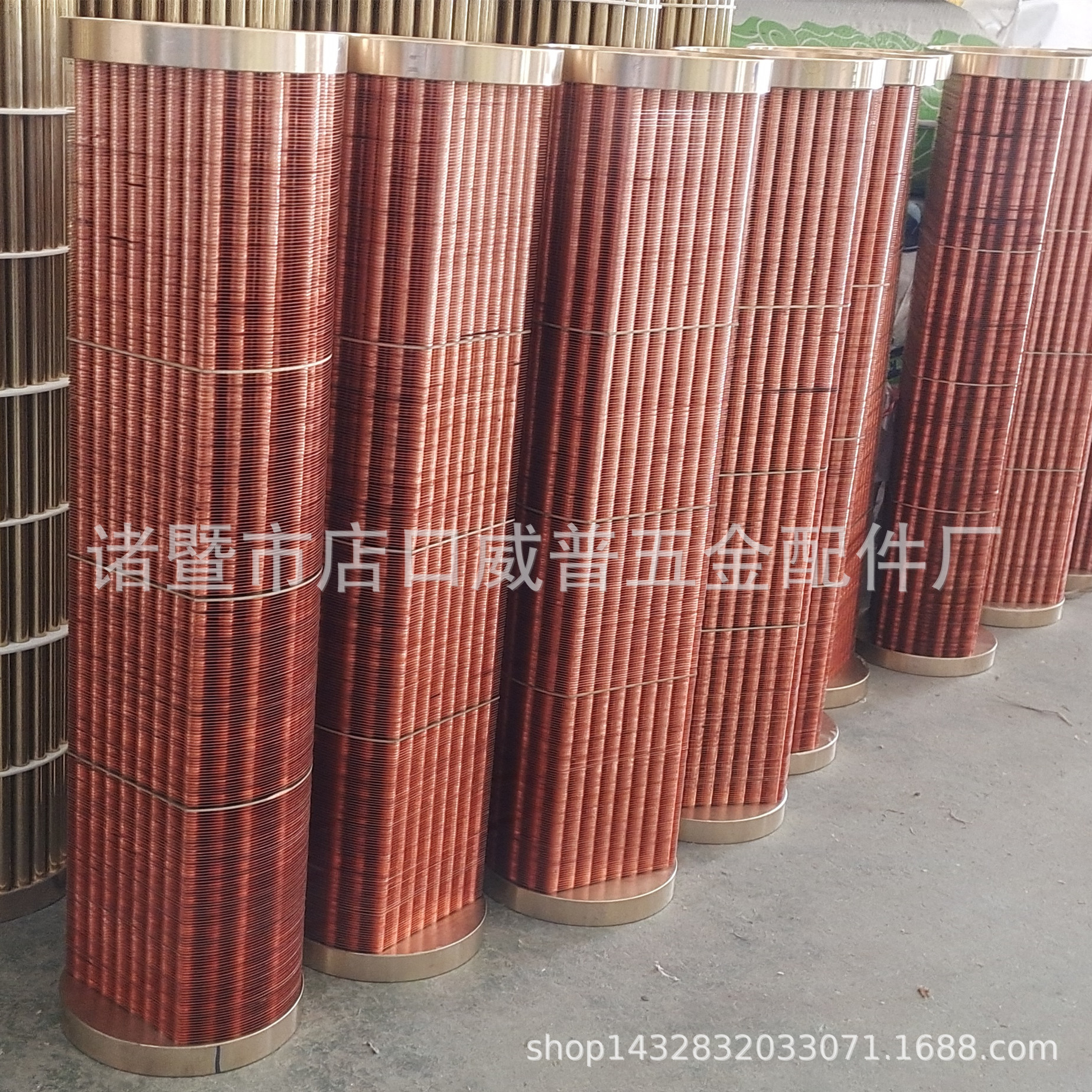 康明斯同款紫铜芯子康明斯柴油机冷却器内胆康明斯发动机紫铜芯子