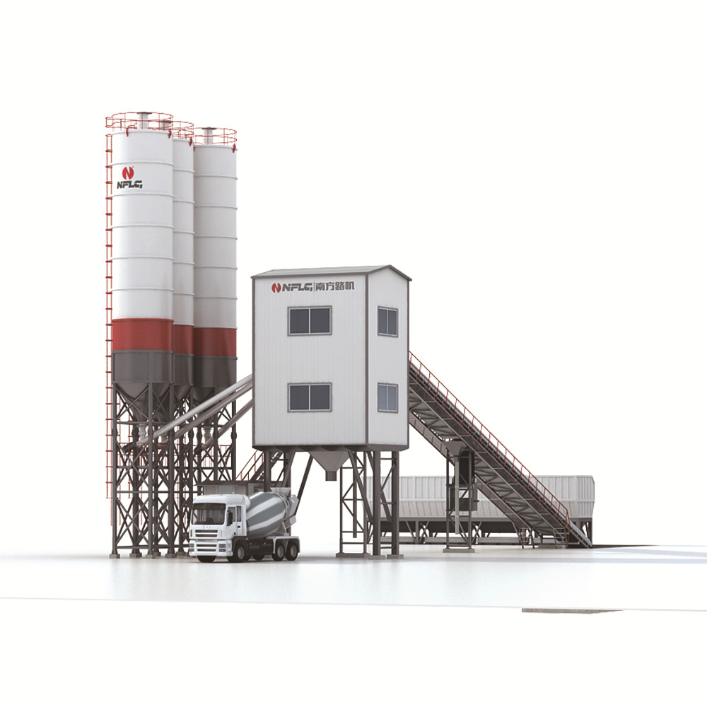 HZS120G型混凝土搅拌站　高铁建筑用混凝土搅拌站环保高铁建设