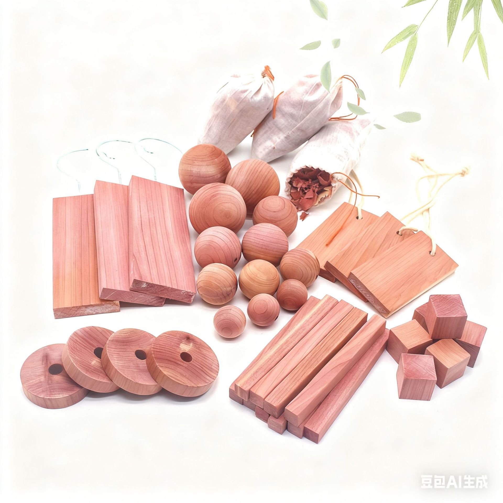 Bola de madera de cedro rojo desodorizante desodorizante bola anti-insectos bola redonda de cedro rojo cajón armario anti-insectos desodorizante granular natural de madera