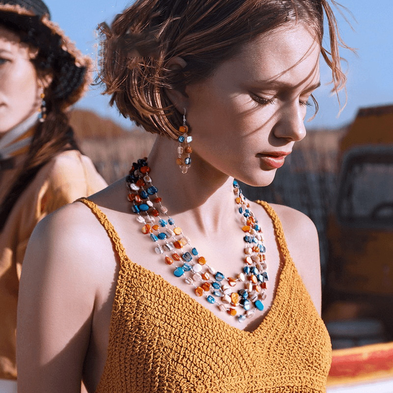 Geometric necklace