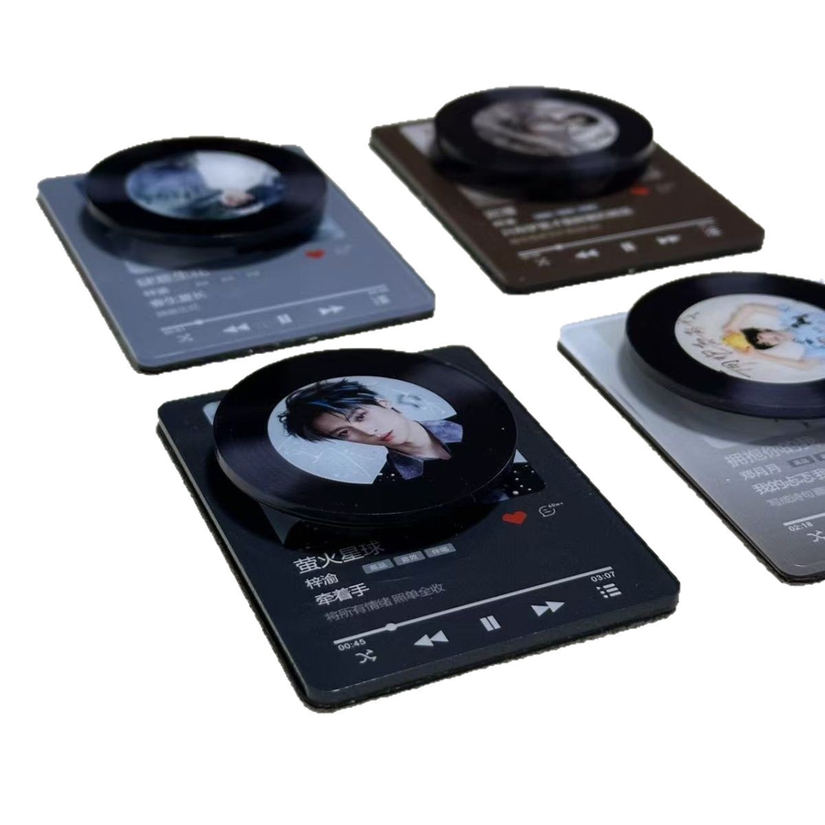 Refrigorador NFC giratorio adhesivo magnético disco de vinilo CD pequeño regalo creativo concierto material de ayuda mini personalizado image 6